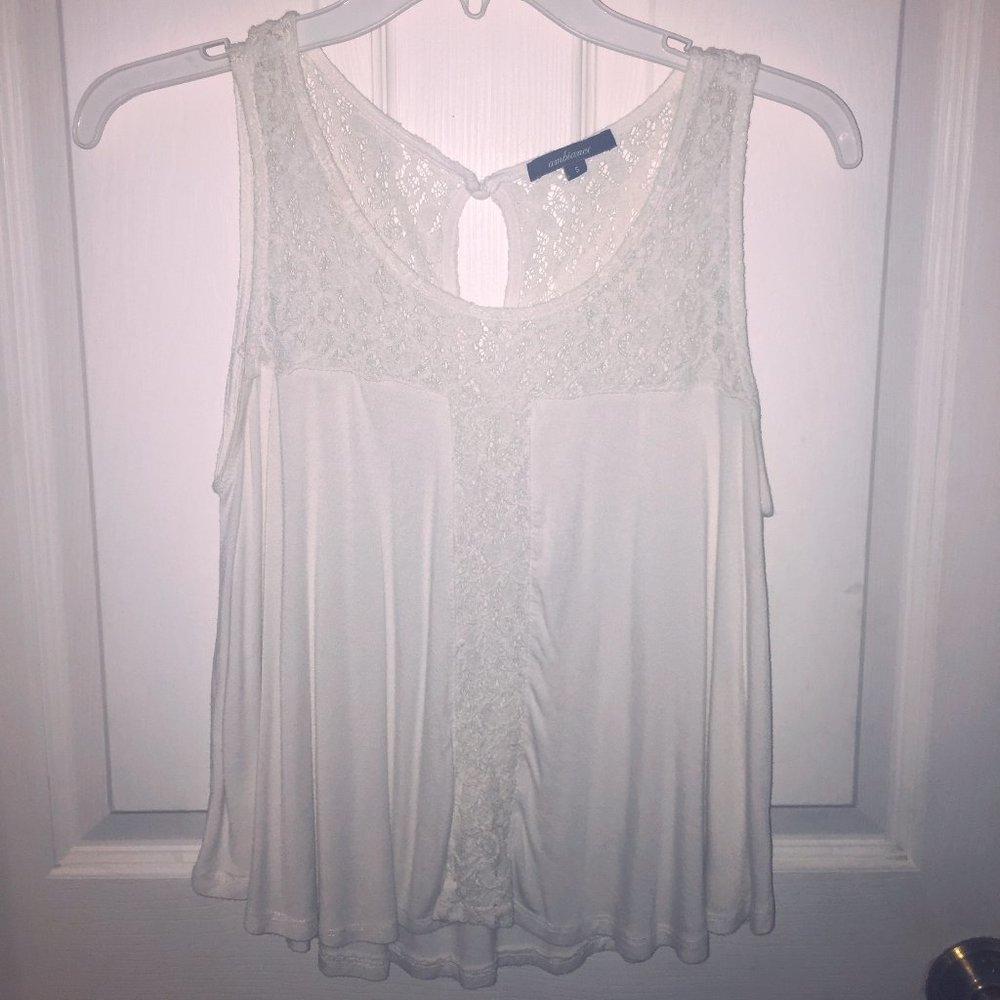 Ambiance White Blouse Size Small